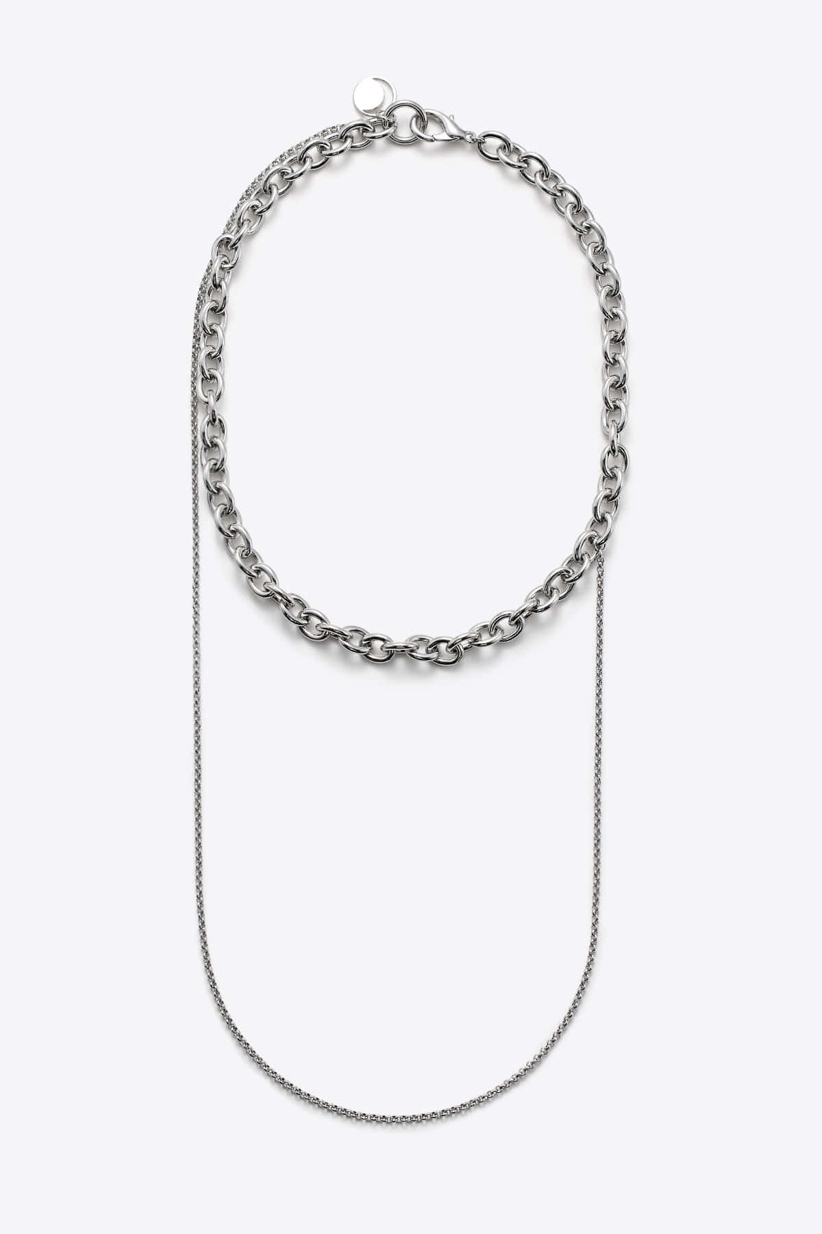 Unbalance Layered Chain Necklace