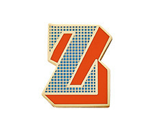 Stickery Initial Label Z (50%off)