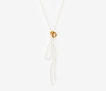 [Monday Edition] Pearl Knot Zipper Necklace (40%off)