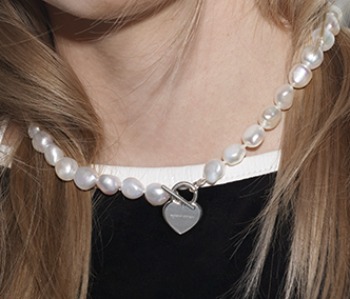 The Baroque Pearl and ME Heart Necklace (5% off)
