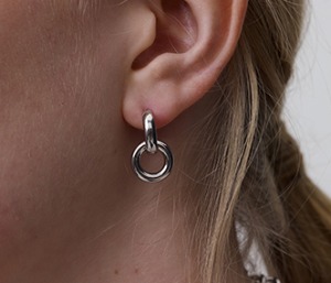 Oval and Circle Earrings (20%off)