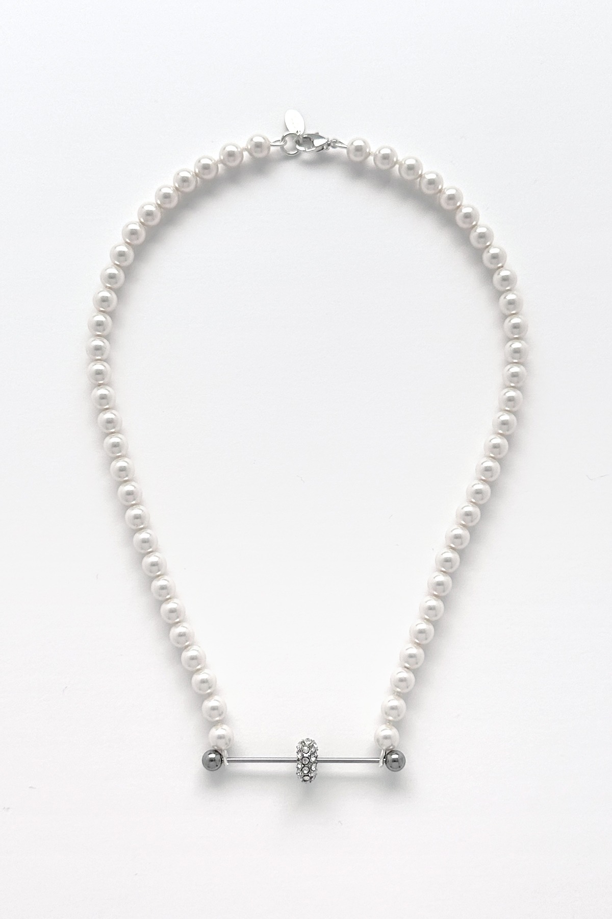 The Barbell Pearl Necklace