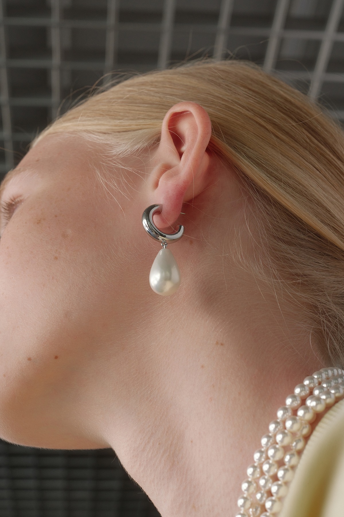 ピアス Monday Edition _ MJxME Drop Pearl String Earrings Monday Edition _ MJxME Drop Pearl String Earrings (Monday