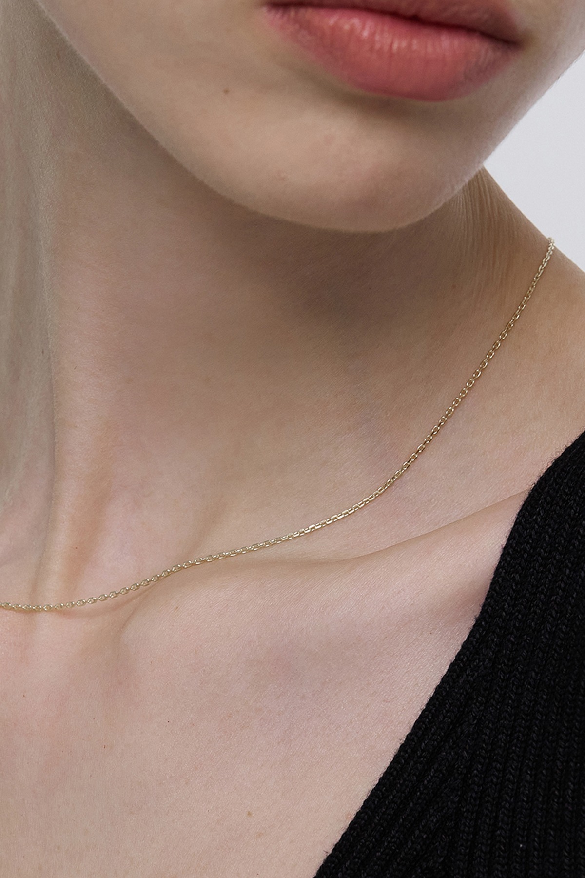 【Monday Edition】24SS GOLDEN CHAIN NECKLACE 1 20 Inch 14K Yellow Gold Solid Faceted Men's Link Chain