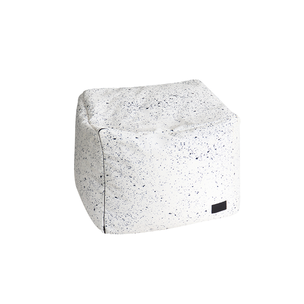 Marble pouf (Ivory)