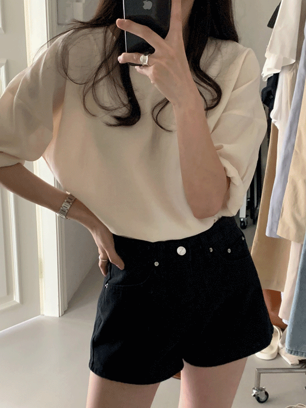 Plain modal blouse (3color)