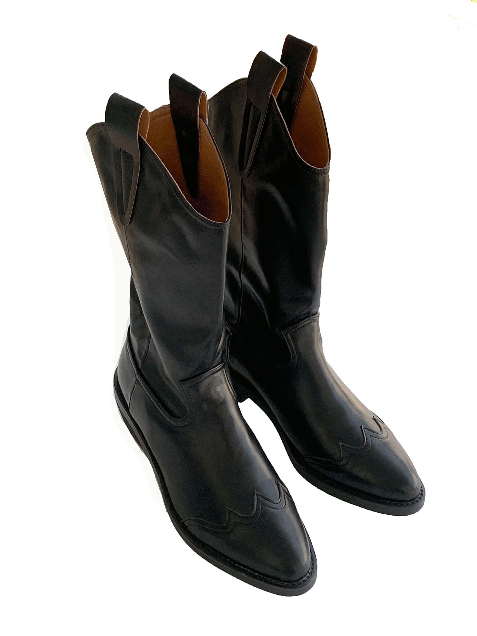 Western half boots (one color)