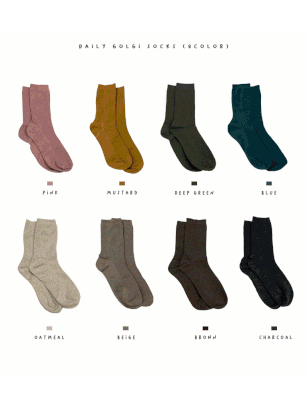 Daily golgi socks (9color)