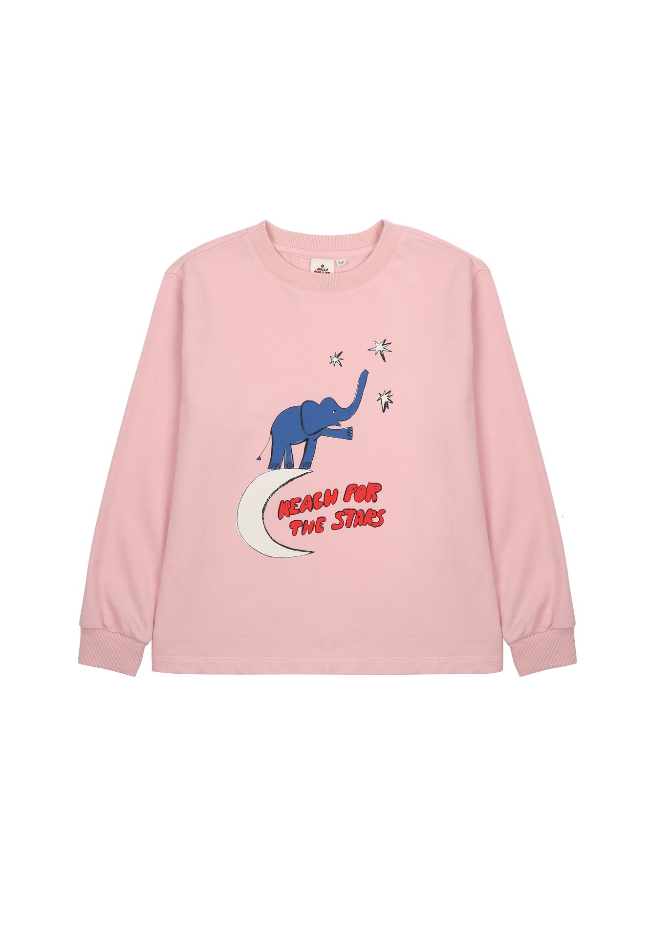 코끼리 롱 슬리브 티셔츠_핑크