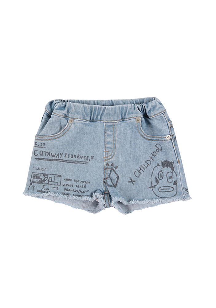 Doodle Denim Shorts_baby
