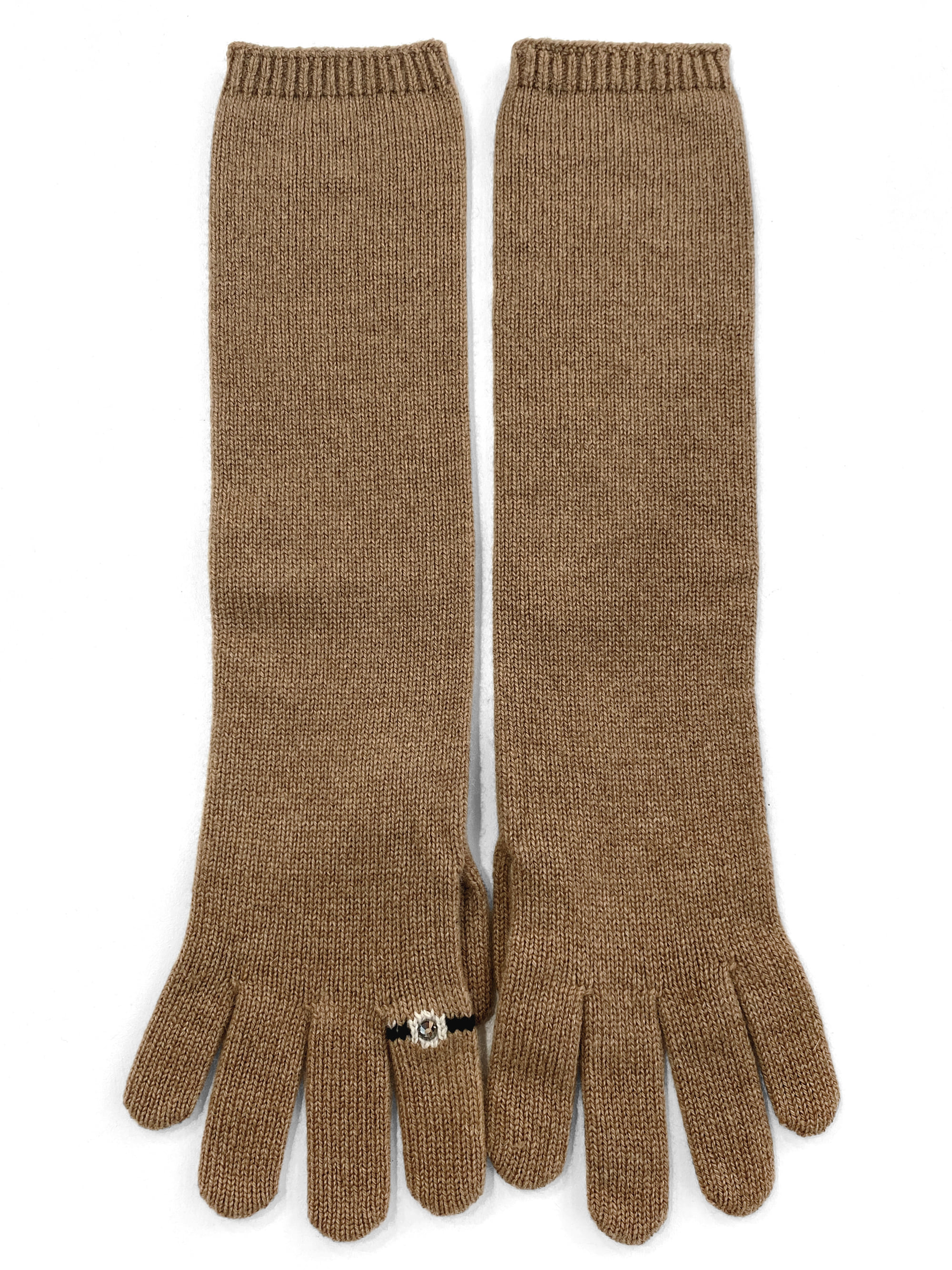 Jewelry Ring Point Gloves - Camel