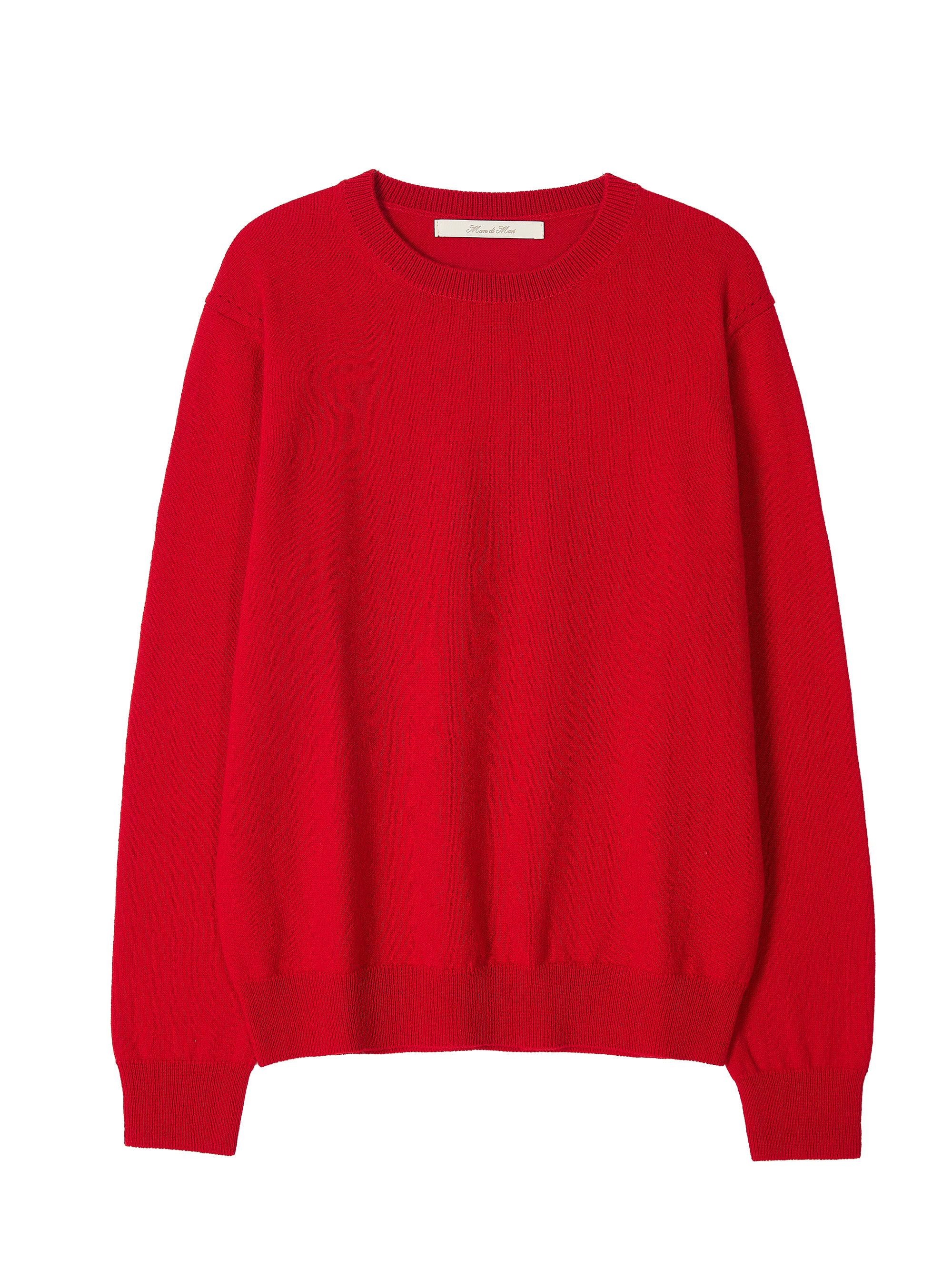 Todd&amp;Duncan Cashmere 100% Roundneck Basic Knit Top - Red