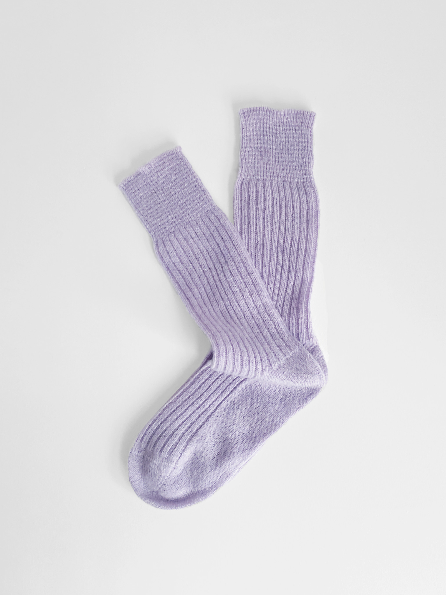Cashmere Knit Socks Violet
