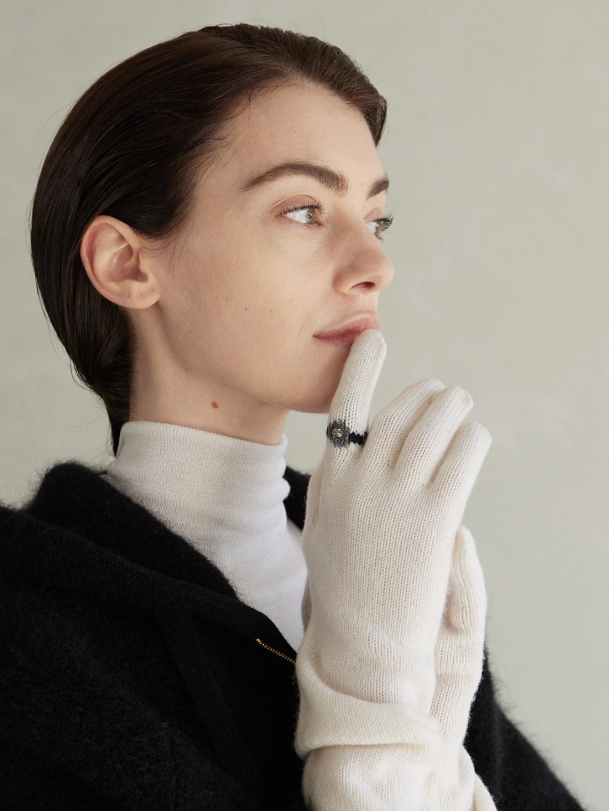 Jewelry Ring Point Gloves - Ivory