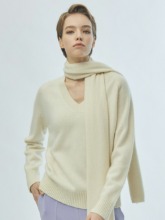 Loropiana Cashmere 100% Oversize V-neck Pullover