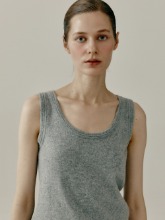Cashmere sleeveless knit Top