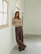 [Fabric From JAPAN] Full Length Pants - Cocoa