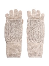 Cashmere Layered Gloves - Oatmeal