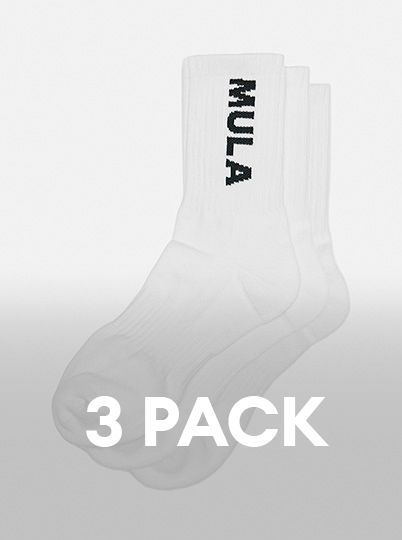 [3PACK] Mulla Crew Socks AMNESC801