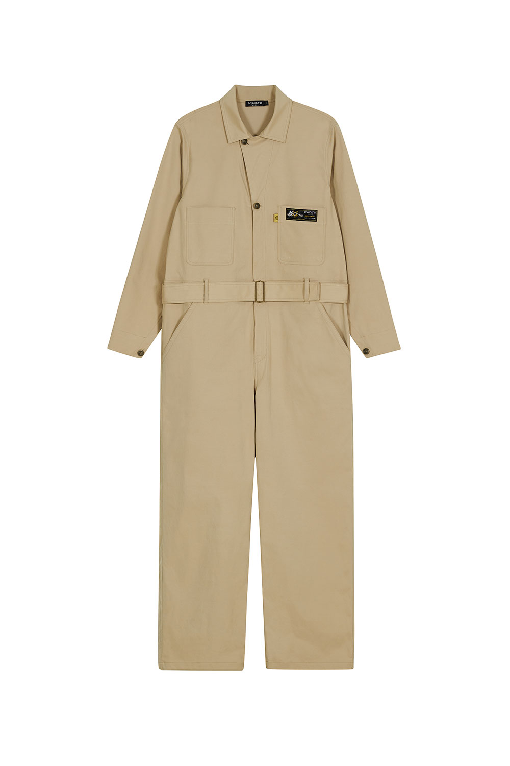 [윤지성, 이이경 착용] BIO WASHED JUMPSUIT BEIGE