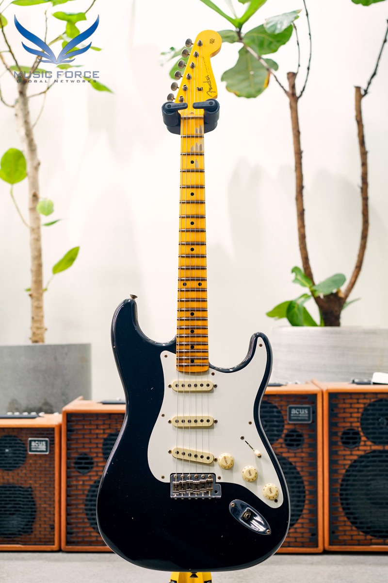 [2024 신년세일! (~2/29까지)] Fender Custom Shop Limited Edition 1956 Strat Journeyman Relic-Aged Black w/Flash Coat Lacquer Finish (2023년산/신품) - CZ572147