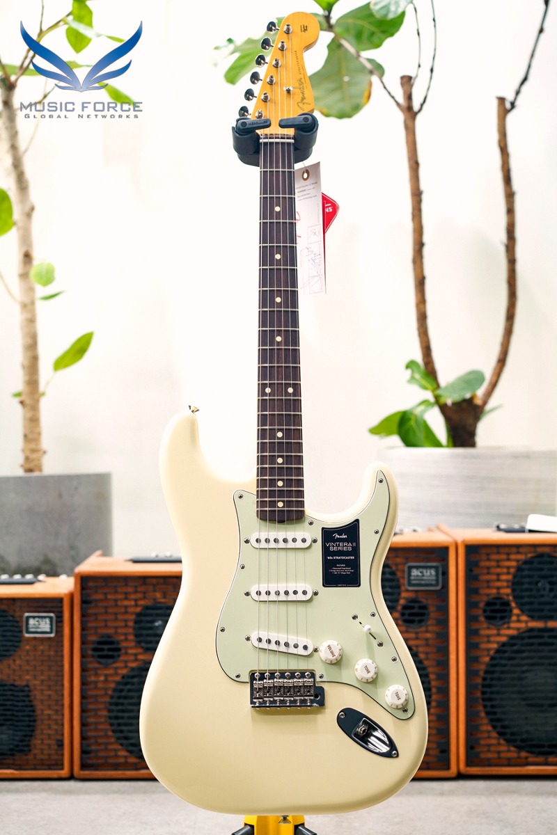 Fender Mexico Vintera II Series 60s Stratocaster SSS-Olympic White w/Rosewood FB (신품) 펜더 멕시코 빈테라 II 60 스트라토캐스터 - MX23098341