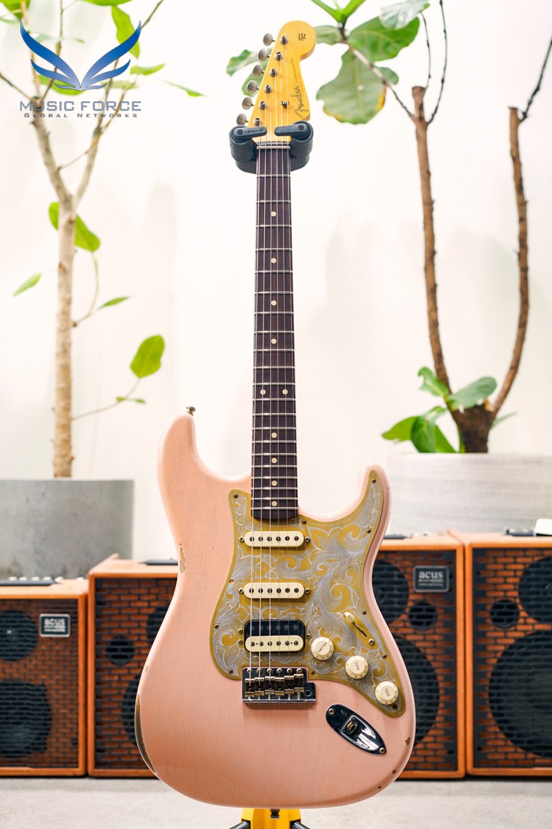 [2024 신년세일! (~2/29까지)] Fender Custom Shop Limited Edition Tyler Bryant Signature &quot;Pinky&quot; Strat Relic-Aged Shell Pink (2023년산/신품) - TB045