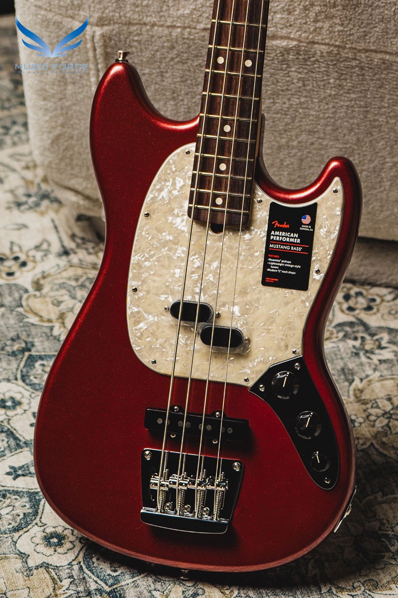 Fender USA American Performer Mustang Bass-Aubergine w/Rosewood FB (신품) 펜더 아메리칸 퍼포머 머스탱 베이스 - US22030808