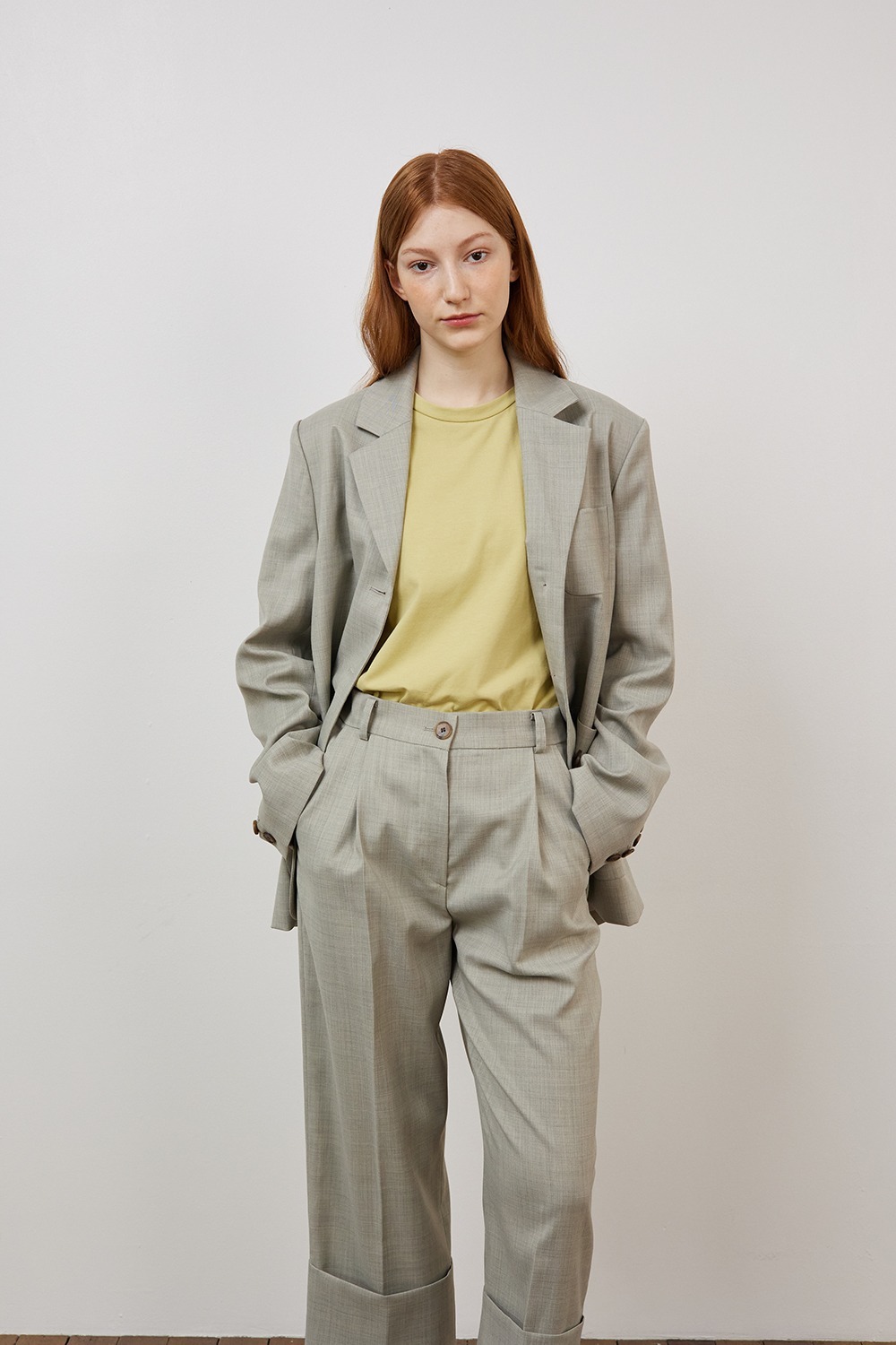 Relaxed pocket suit set-up [2 colors]
