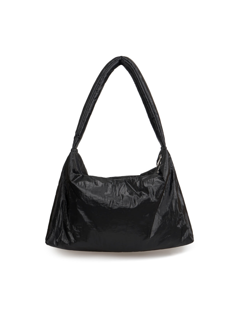 무음 Puff-Up Shoulder Bag (Black/Fuchsia)