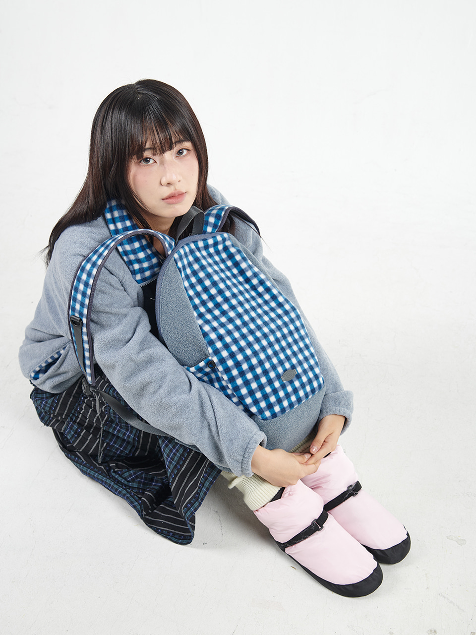 muwm | Circo Backpack (Blue Check)