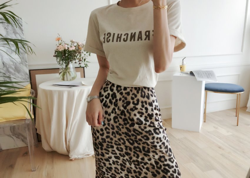 Marid Leopard Skirt