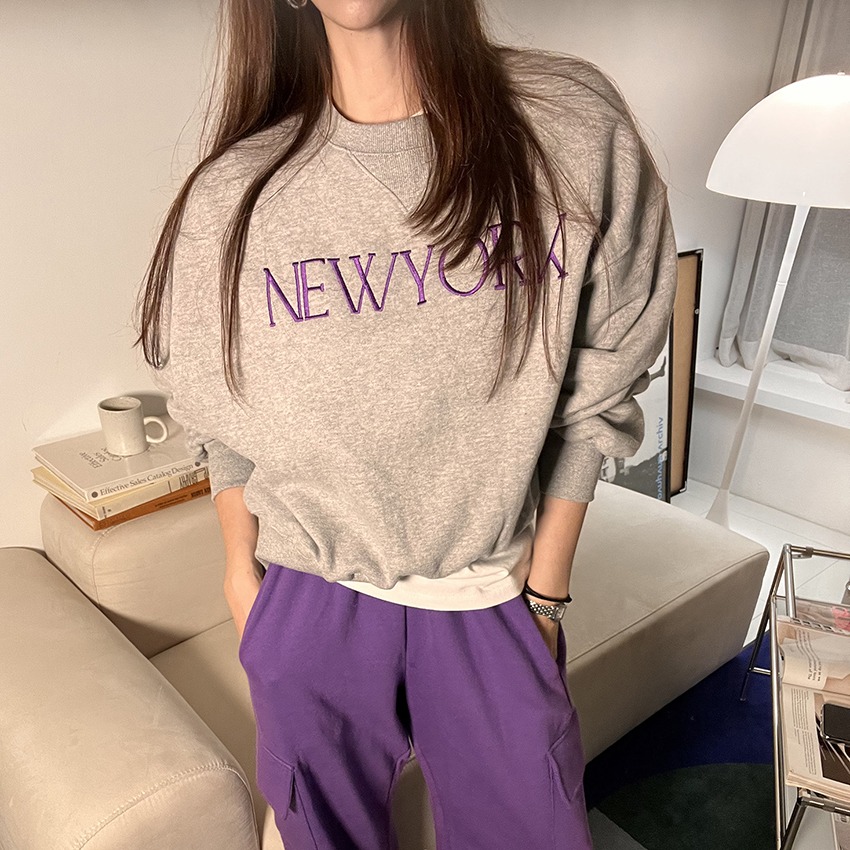 NYC sweatshirt *[purple]