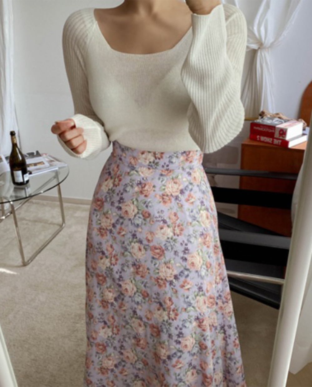 Melo flower skirt