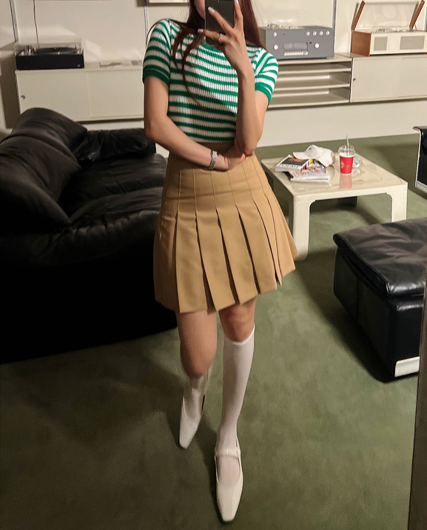 Noella pleats skirt