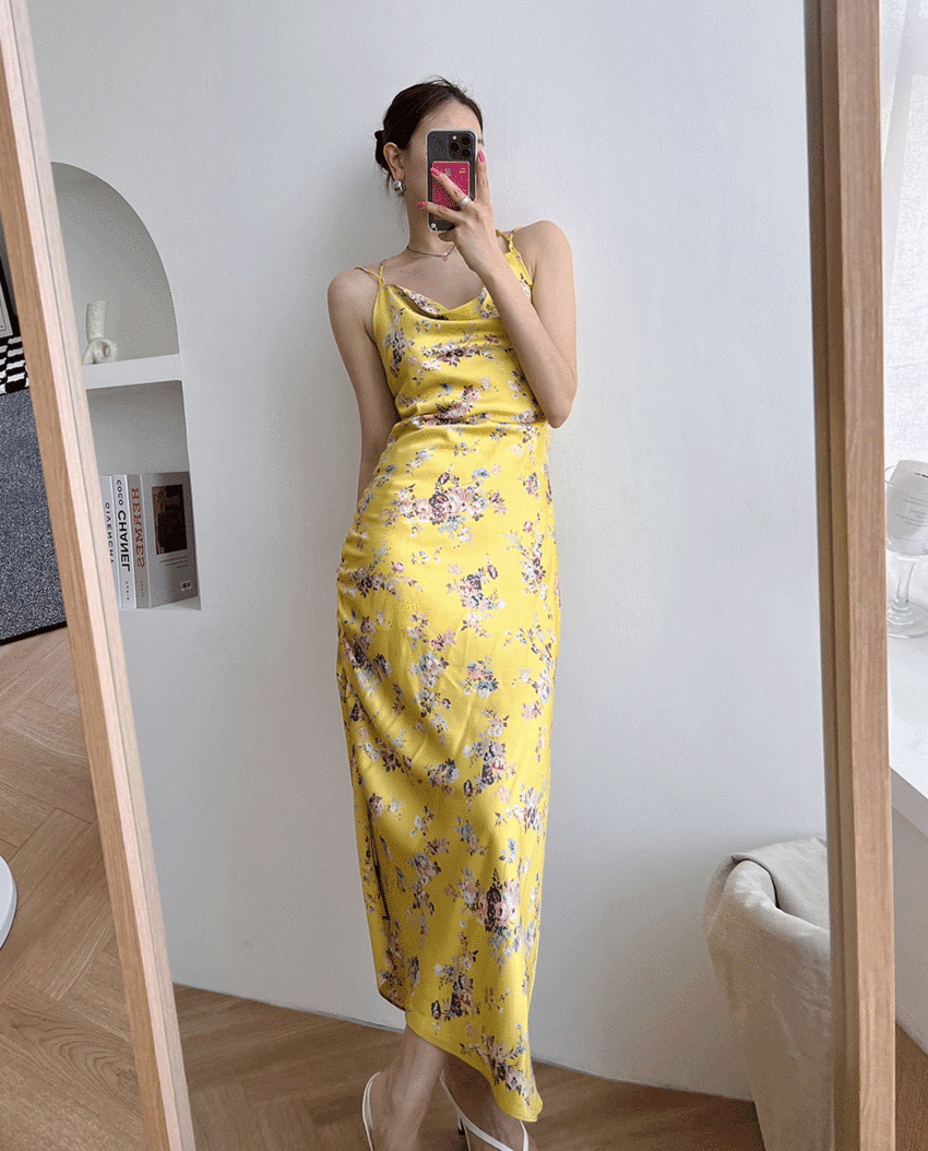 Oriental slip dress