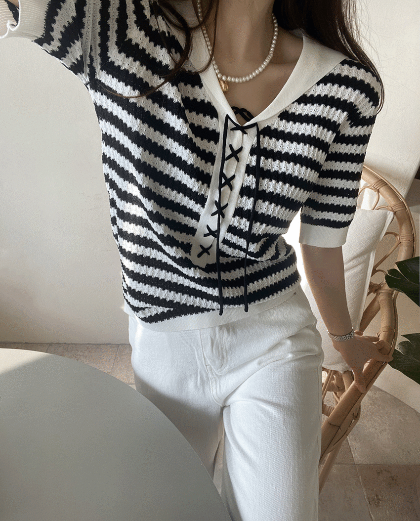 Sailor stripe knit
