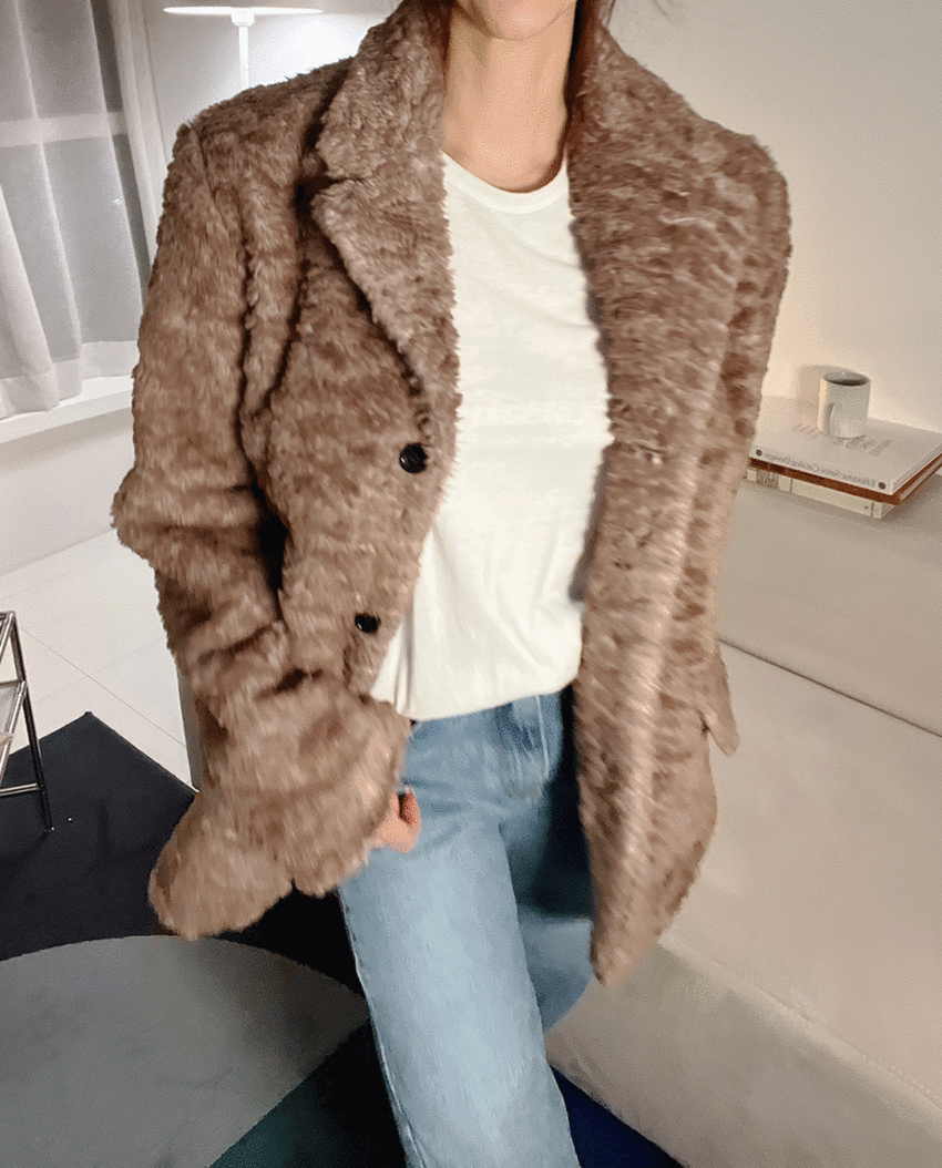 Bear Shearling Fur Jacket