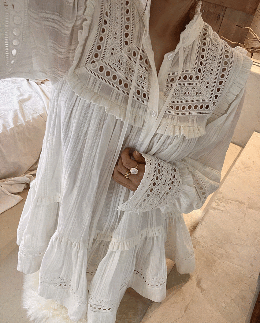 Rosy Lace Dress