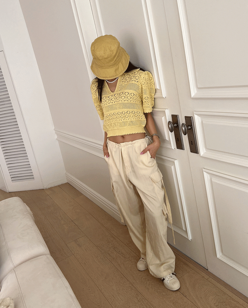Silky Cargo Rope Pants