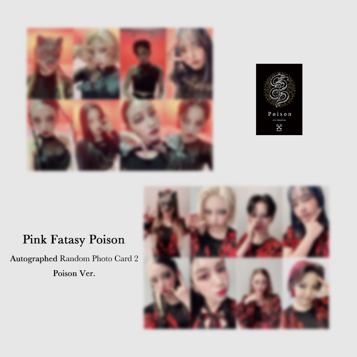 핑크판타지 독(Poison) &#039;친필싸인&#039; 랜덤 포토카드 2매 (Poison Ver.)