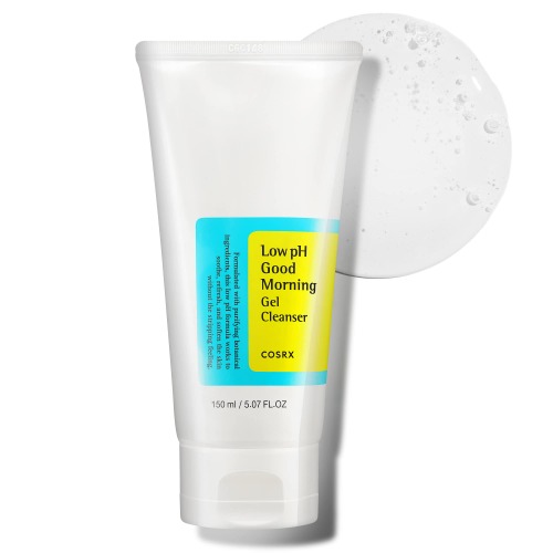 COSRX Low pH Good Morning Gel Cleanser, Daily Mild Face Cleanser for Sensitive Skin with BHA &amp; Tea-Tree Oil, PH Balancing, Korean Skincare (5.07fl.oz/150ml) | MYKOCO.COM