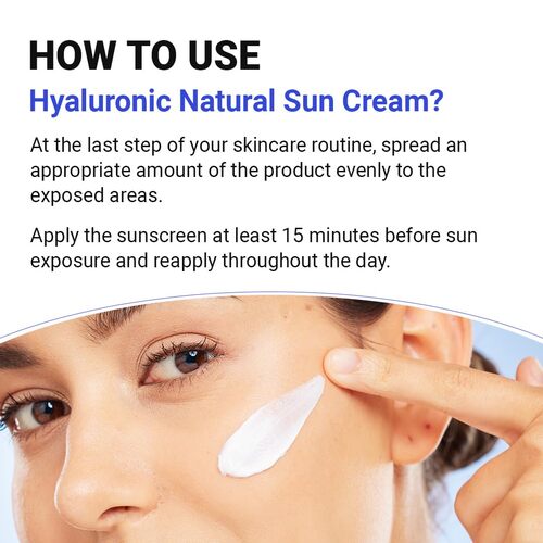 ISNTREE Hyaluronic Acid Natural Suncream SPF50 PA++++ 50ml, 1.69 fl.oz | MYKOCO.COM