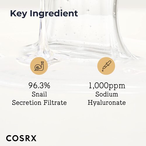Cosrx Advanced Snail 96 Mucin Power Essence 3.38 fl.oz 100ml, Hydrating Serum for Face with Snail Secretion Filtrate for Dull Skin &amp; Fine Lines, Korean Skincare | MYKOCO.COM