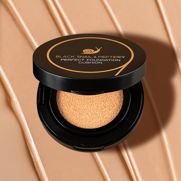 [FARMSTAY] Black Snail Peptide9 Perfect Foundation Cushion