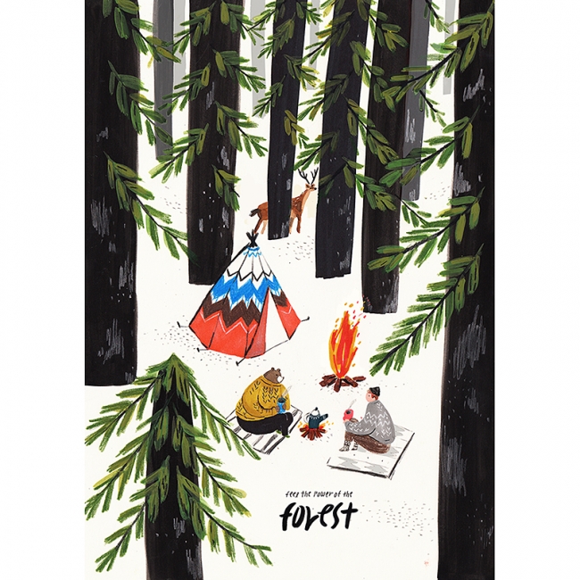 숲 (Art Print)