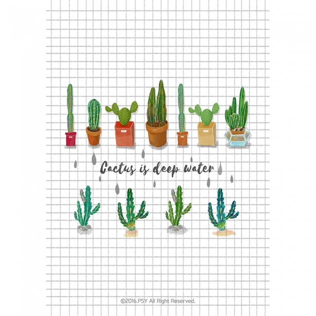 Cactus is deep water 2 (Art Print)