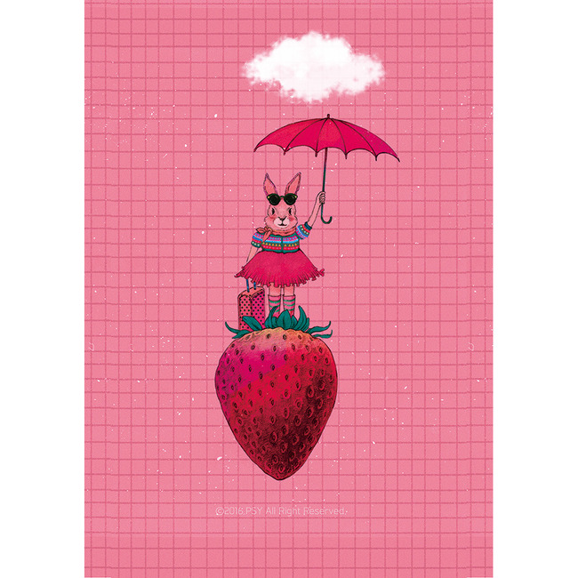 딸기 토끼 (Art Print)