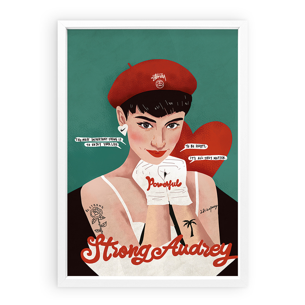 Strong Audrey (Art Print)