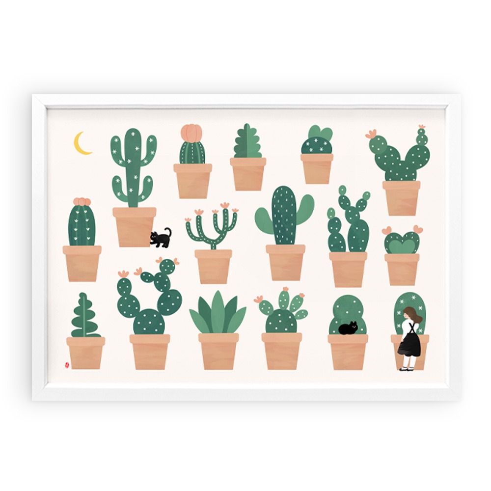 My little cactus(Art Print)